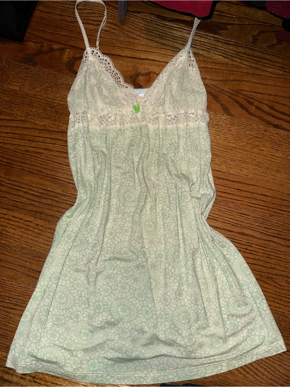 Women’s Mint Lace-Trim Sleep Cami